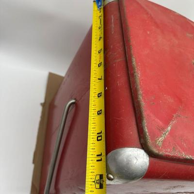 Vintage Coca-Cola Metal Ice Chest Cooler – Red Drink Coke Advertising