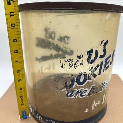 Vintage Dad’s Cookies Plastic Store Display Jar – Metal Lid – New Orleans