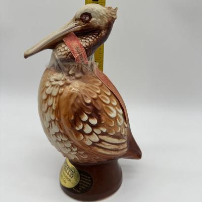 Vintage Bob White Pelican Whiskey Decanter – Kentucky Straight Bourbon (Empty)