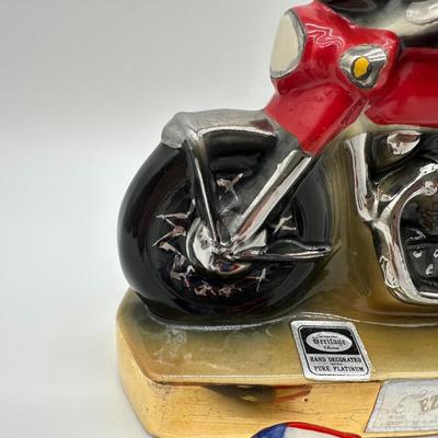 Vintage Ezra Brooks 150 Motorcycle Whiskey Decanter (empty)