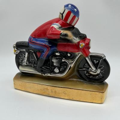Vintage Ezra Brooks 150 Motorcycle Whiskey Decanter (empty)