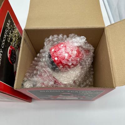 Vintage Mammy Kitchen Décor Set – Cookie Jar, Teapot & Utensil Holder – Original Boxes