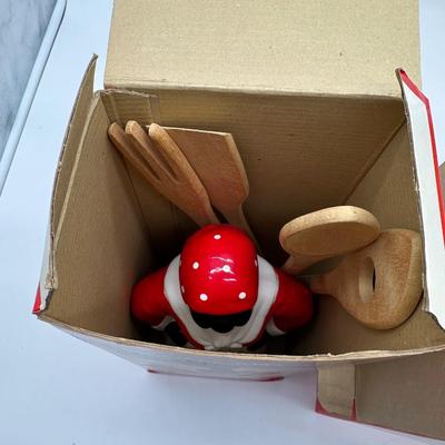 Vintage Mammy Kitchen Décor Set – Cookie Jar, Teapot & Utensil Holder – Original Boxes