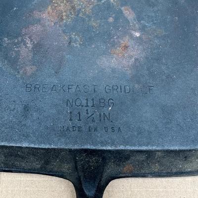 Wagner Ware Cast Iron Square Breakfast Griddle