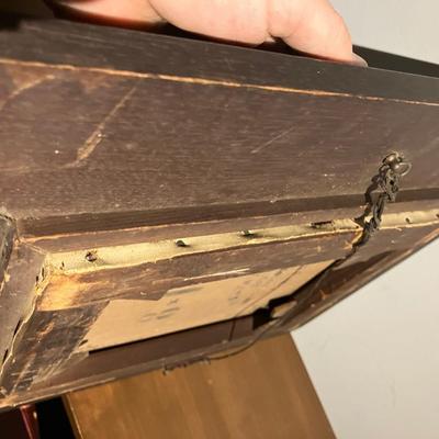 1869 Antique Oil Portrait Painting by F. Finck – Victorian Gentleman Ancestor in Original Frame