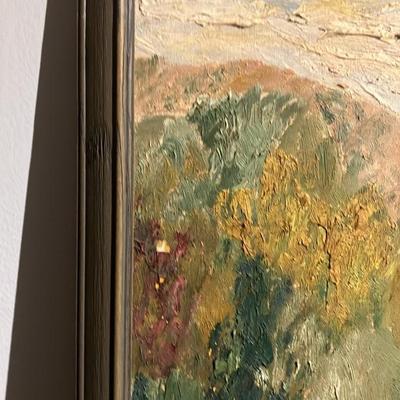 V. E. Appleton signed Serene River Bend – Vintage Impressionist Oil Painting