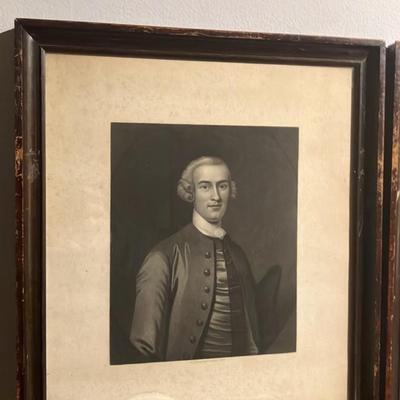 Antique Set of 3 Framed John Sartain Steel/Mezzotint Engravings