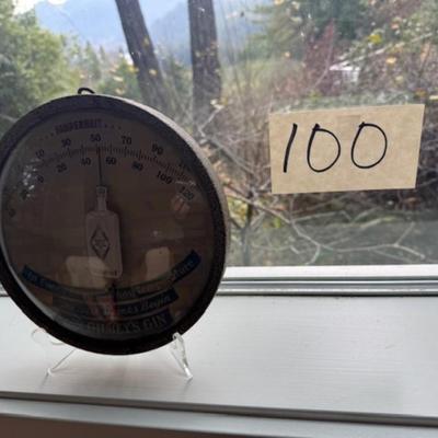 VINTAGE GILBEY'S GIN ADVERTISING THERMOMETER