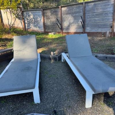 2 CHAISE LOUNGES BY WEST ELM