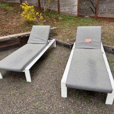 2 CHAISE LOUNGES BY WEST ELM