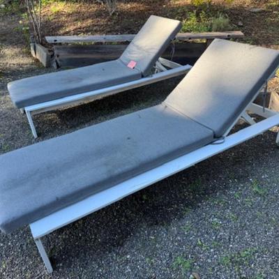 2 CHAISE LOUNGES BY WEST ELM