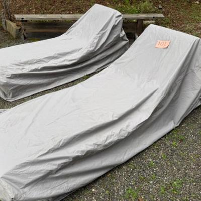 2 CHAISE LOUNGES BY WEST ELM