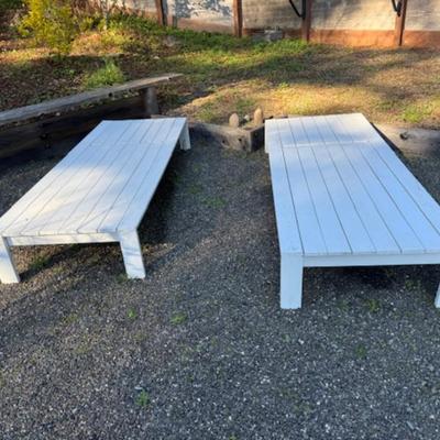 2 CHAISE LOUNGES BY WEST ELM