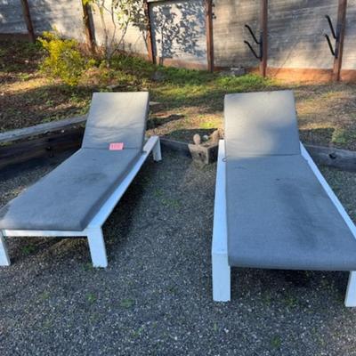 2 CHAISE LOUNGES BY WEST ELM