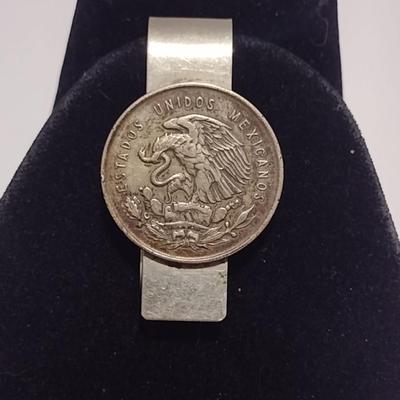 Money Clip- Possible Mexican 1 Peso Coin (#23)