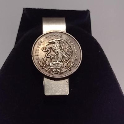 Money Clip- Possible Mexican 1 Peso Coin (#23)
