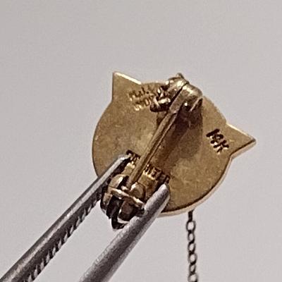 14 Karat Gold Detroit College of Law Delta Theta Phi Fraternity Pin- Approx Total Weight 3.54 Grams (#24)