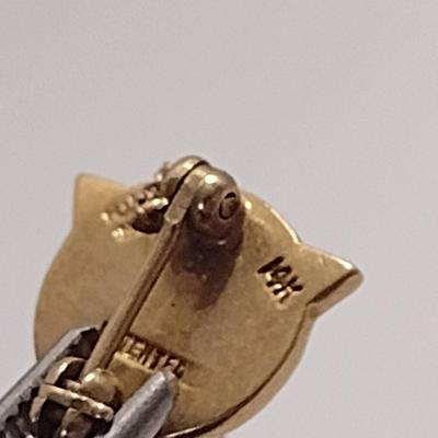 14 Karat Gold Detroit College of Law Delta Theta Phi Fraternity Pin- Approx Total Weight 3.54 Grams (#24)