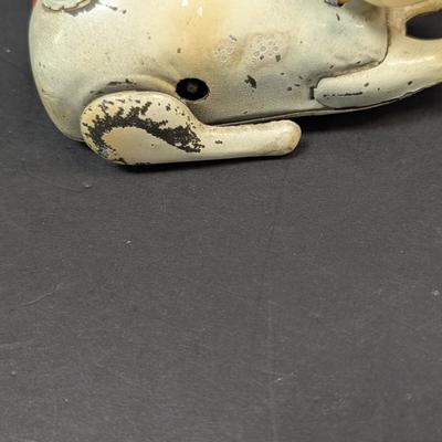 1960's Occupied Japan Tin & Celluloid Wind Up Fido - No Key