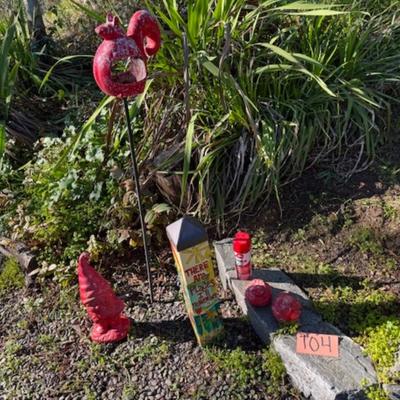 OUTDOOR YARD DECOR RED!