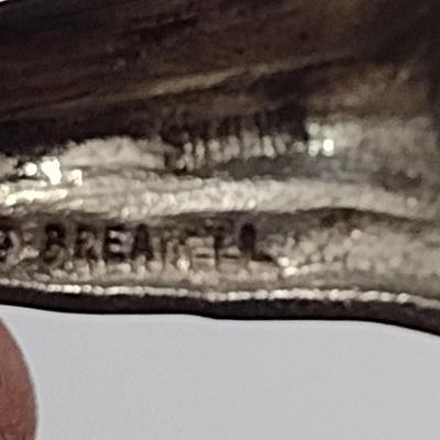 Vintage J.H. Breakell Sterling Silver Broccoli Design Brooch- Approx Total Weight 13.43 Grams (#26)