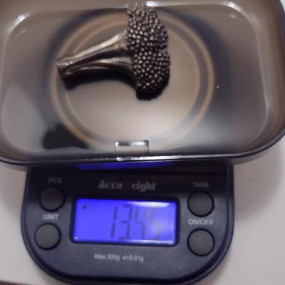 Vintage J.H. Breakell Sterling Silver Broccoli Design Brooch- Approx Total Weight 13.43 Grams (#26)