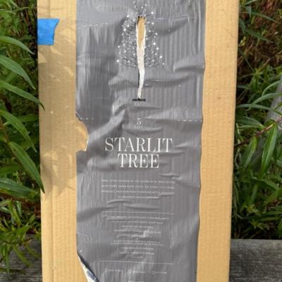 WOOD PALLET X-MAS TREE AND STARLIT TREE