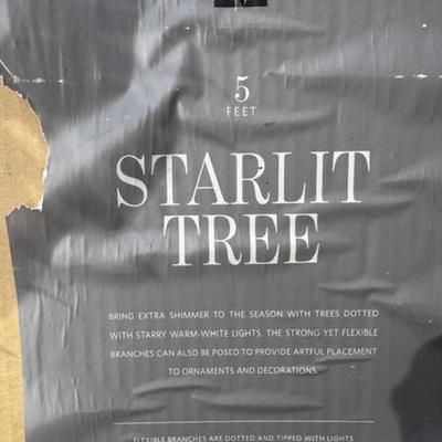 WOOD PALLET X-MAS TREE AND STARLIT TREE