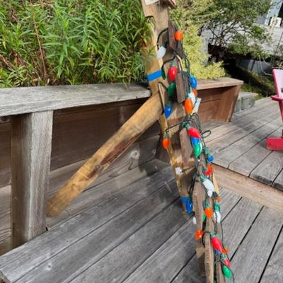 WOOD PALLET X-MAS TREE AND STARLIT TREE