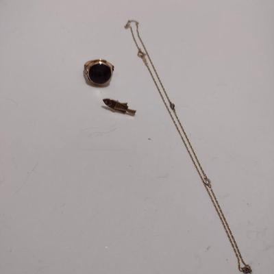 14 Karat Yellow Gold Jewelry- Broken/Incomplete- Approx Total Weight 5.13 Grams (#27)