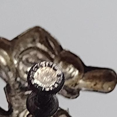 Sterling Silver Seahorse Design Screw Back Earrings- Approx Total Weight 3.71 Grams (#28)