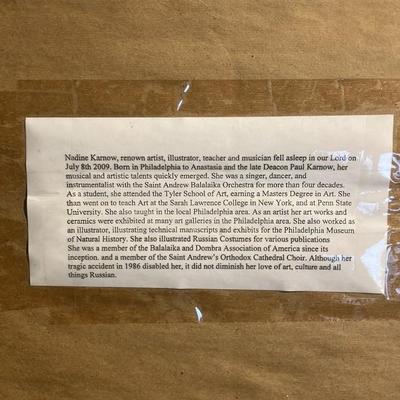 Original Watercolor Painting by Nadine Karnow (1942-2009)