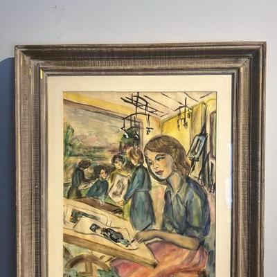 Original Watercolor Painting by Nadine Karnow (1942-2009)