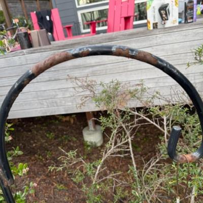 TWO BIRD FEEDERS HANGING