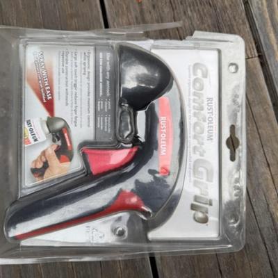 HAND TRUCK AND TUB WITH PAINT SUPPLIES