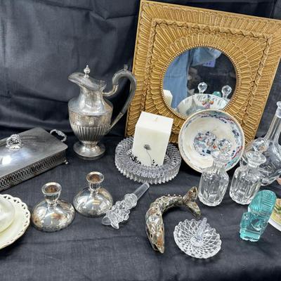 Silver plate, Crystal Antique Timor collectible