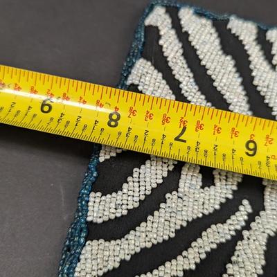 Newport News Beaded Shoulder Bag w/ Zebra Stripes