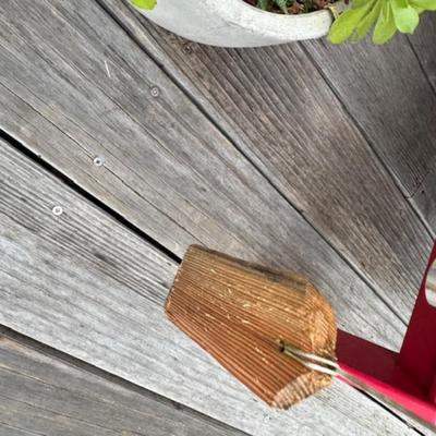 OUTDOOR SMALL PLANT AND WIND CHIME