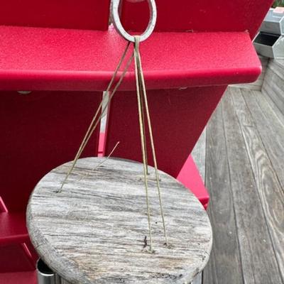 OUTDOOR SMALL PLANT AND WIND CHIME