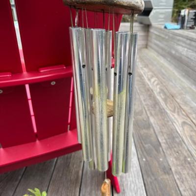 OUTDOOR SMALL PLANT AND WIND CHIME
