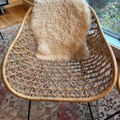 FOUR COMET BASKET CHAIRS