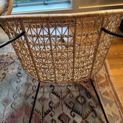 FOUR COMET BASKET CHAIRS