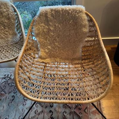 FOUR COMET BASKET CHAIRS