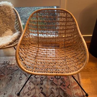 FOUR COMET BASKET CHAIRS