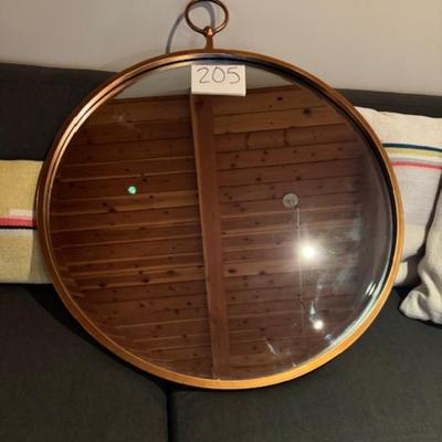 ANTHROPOLOGIE HOOP MIRROR