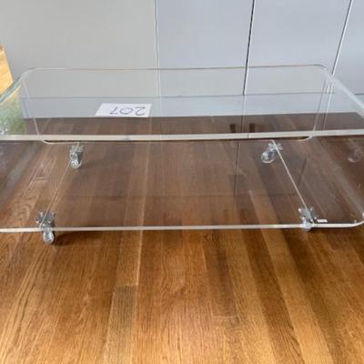 PEEKABOO MEDIA CONSOLE ON WHEELS