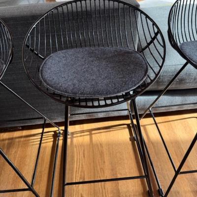 THREE COUNTER BAR STOOLS