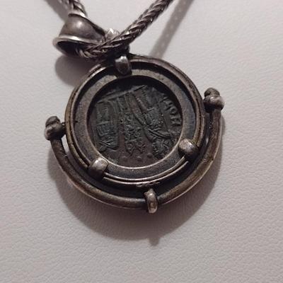Constantine the Great Coin Pendant on 16" Sterling Silver Necklace (#31)