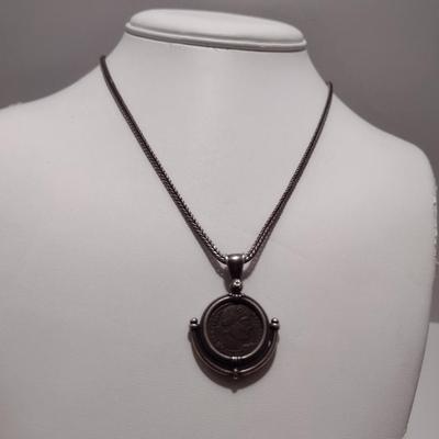 Constantine the Great Coin Pendant on 16" Sterling Silver Necklace (#31)