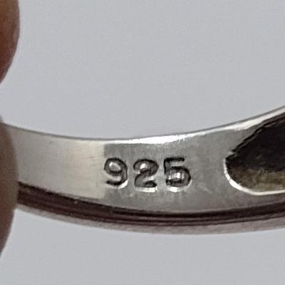 Sterling Silver Rings- Sizes 8 1/2 and 7 3/4- Approx Total Weight 21.42 Grams (#32)